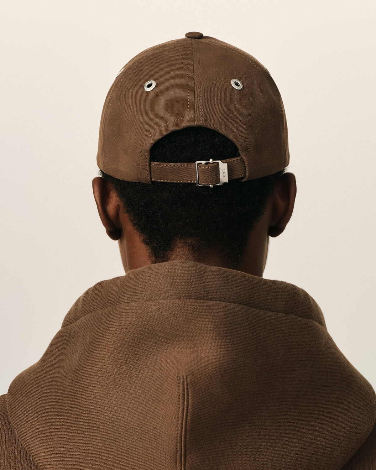 Brown cotton cap with Ami de Coeur - 6