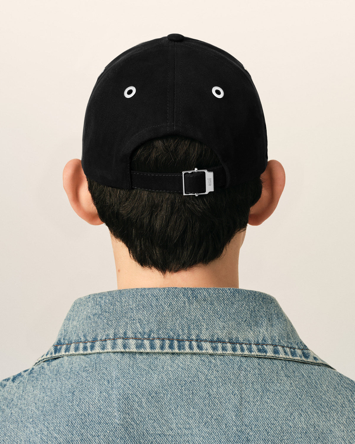 Gorra Ami de Cœur de algodón negra - 6