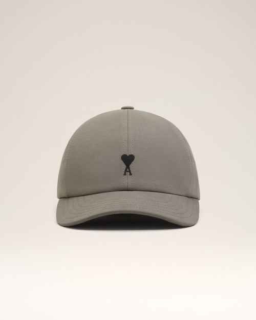 Grey Cotton Ami De Coeur Embroidery Cap - Man - 4 - AMI Paris - Ami Paris