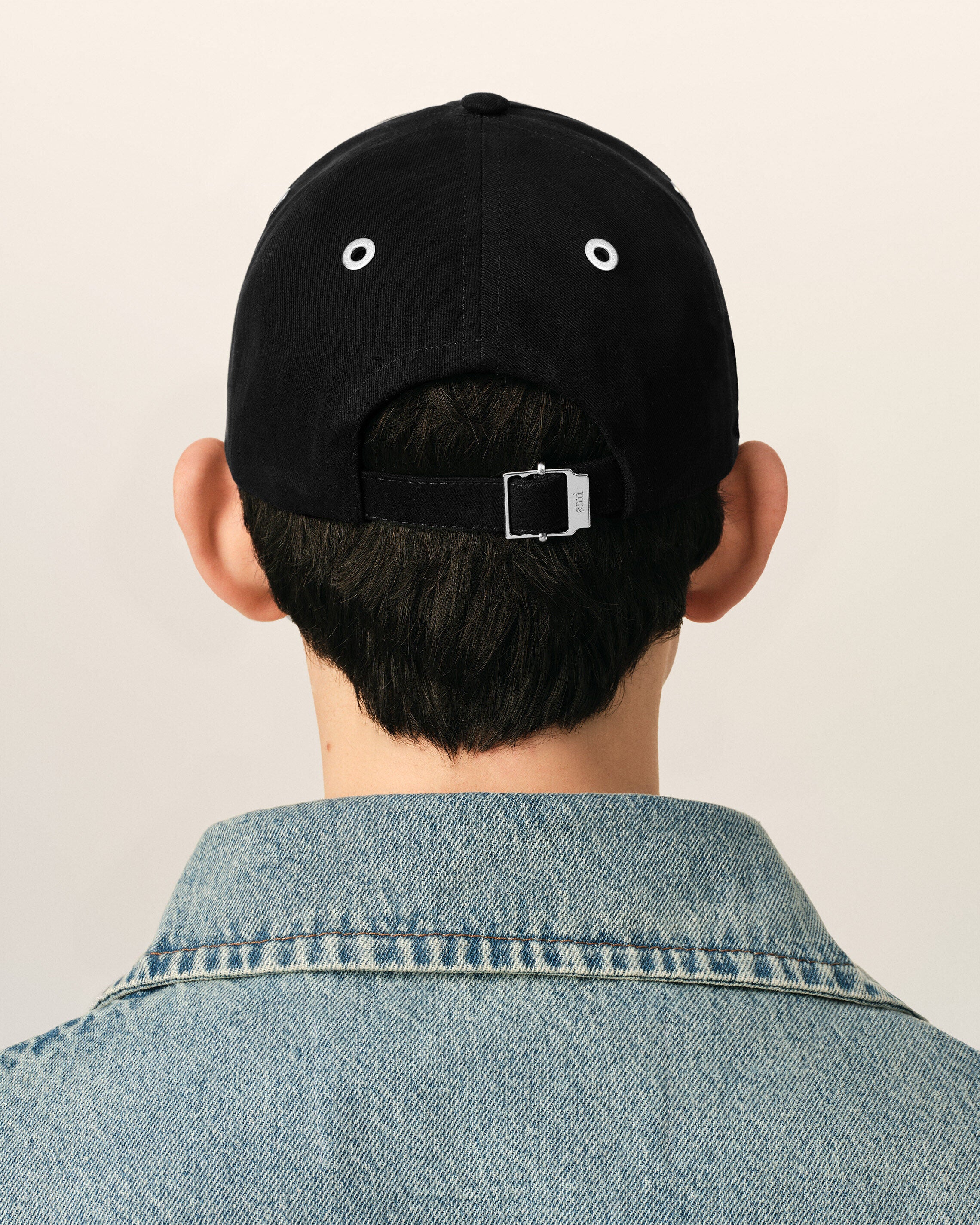 Black cotton cap with Ami de Coeur - 6