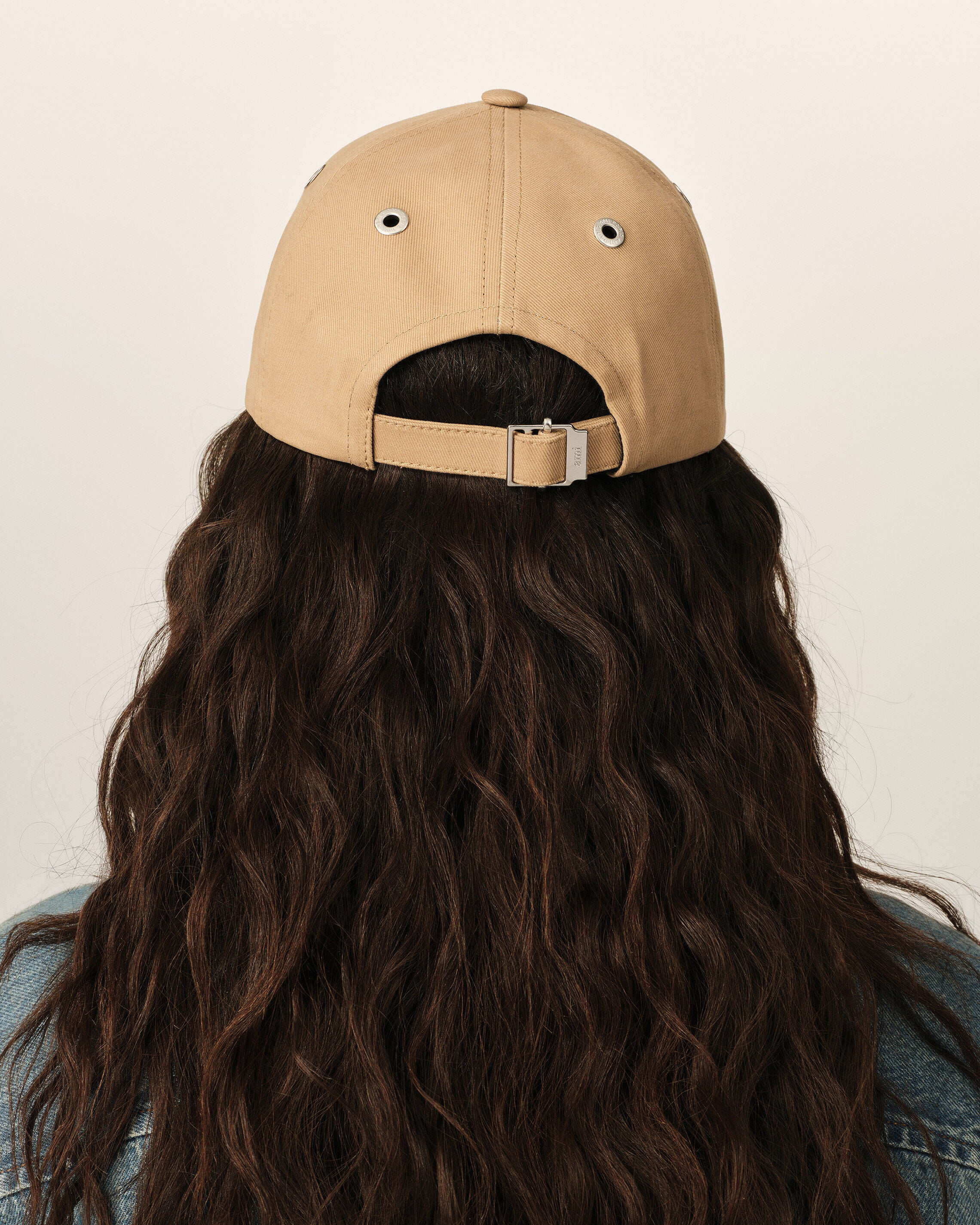Beige cotton cap with Ami de coeur - 12