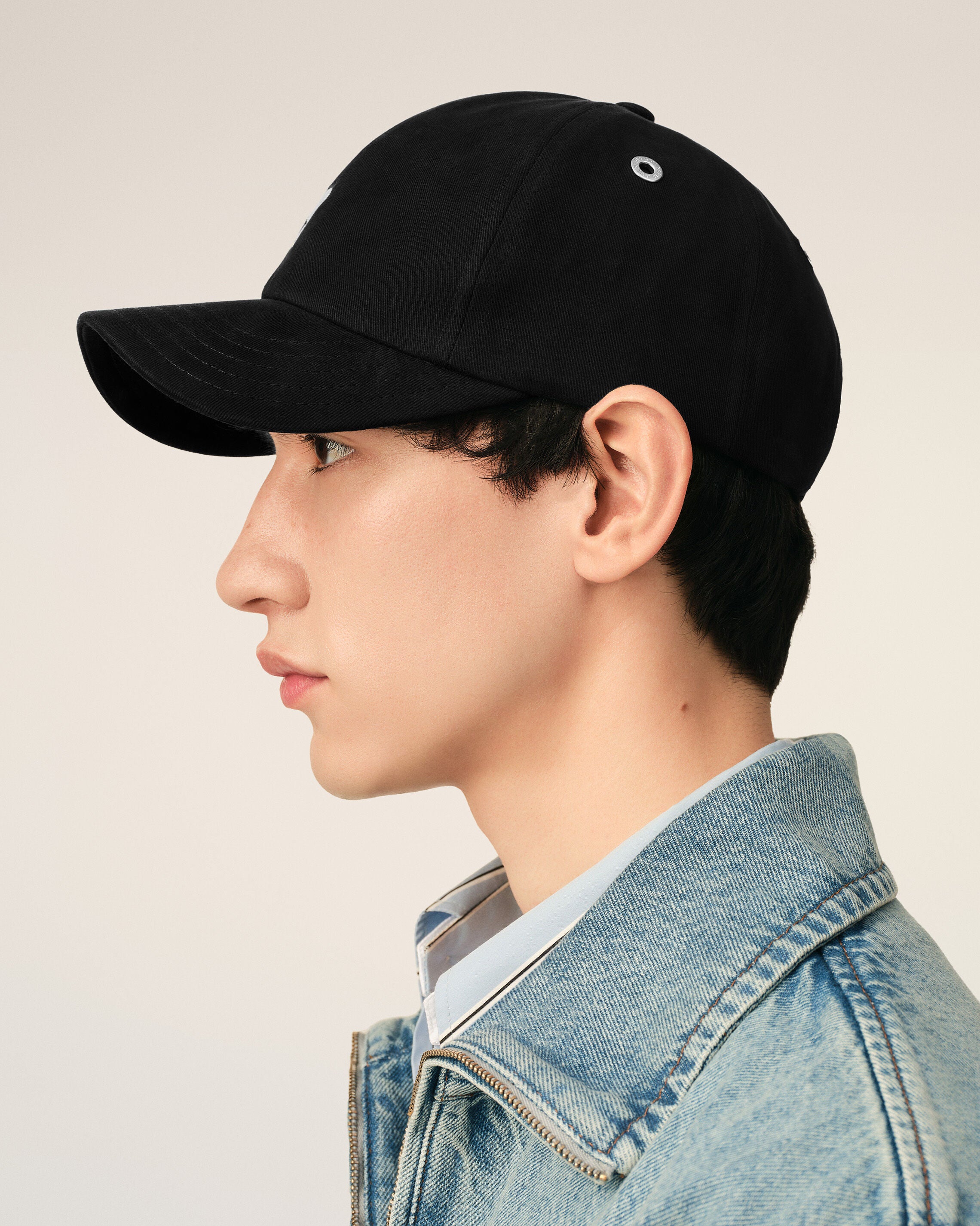 Black cotton cap with Ami de Coeur - 5