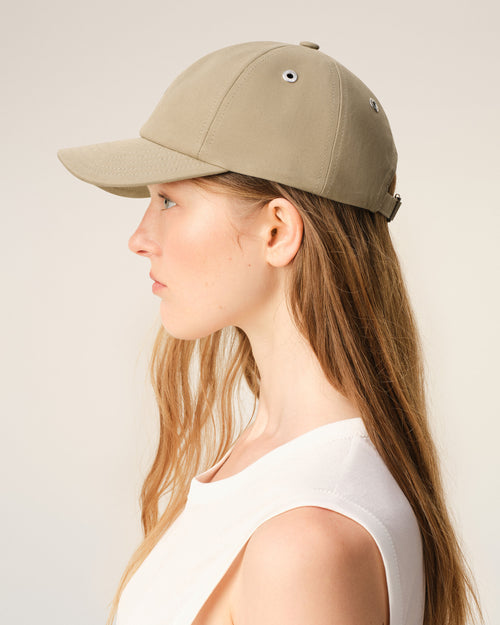 Beige Cotton Ami De Coeur Embroidery Cap - Woman - 11 - AMI Paris - Ami Paris