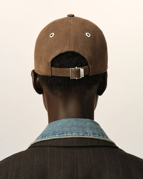 Brown cotton cap with Ami de Coeur - Woman - 12 - AMI Paris - Ami Paris