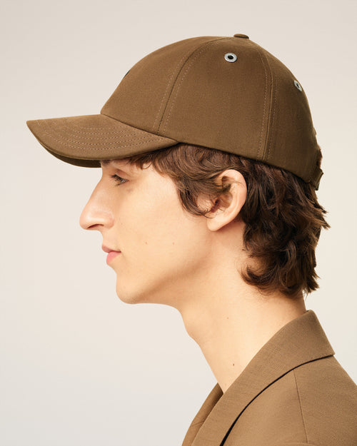 Casquette Marron Broderie Ami De Coeur En Coton - 5 - Ami Paris