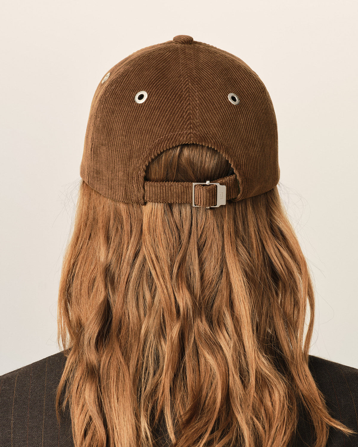 Brown corduroy cotton cap with Ami de Coeur - 12