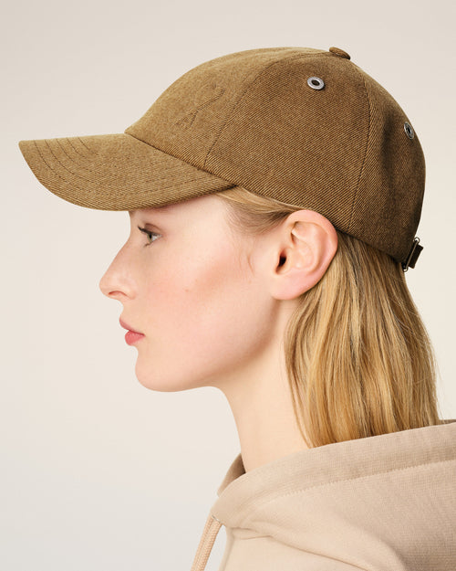 Casquette Marron Ami De Coeur Embossé En Coton - 11 - Ami Paris