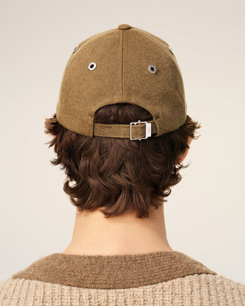 Casquette Marron Ami De Coeur Embossé En Coton - 6 - Ami Paris