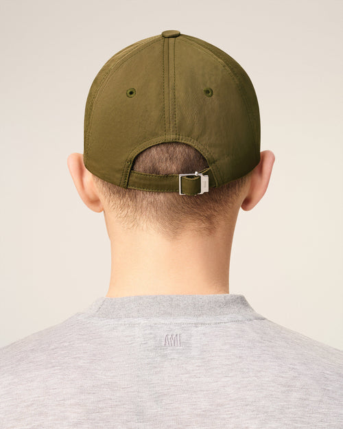 Green Nylon Ami De Coeur Stud Cap - 6 - Ami Paris