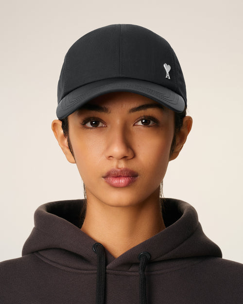                                     Black Nylon Ami De Coeur Stud Cap - 3                                 - Ami Paris
