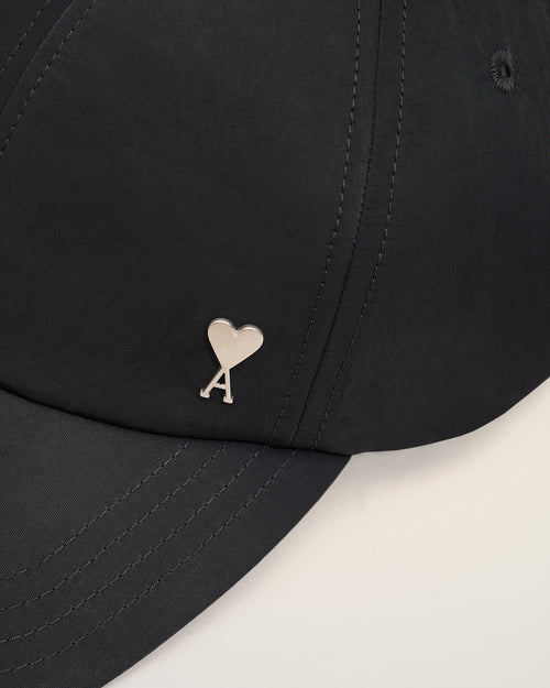 Black Nylon Ami De Coeur Stud Cap - 9 - Ami Paris