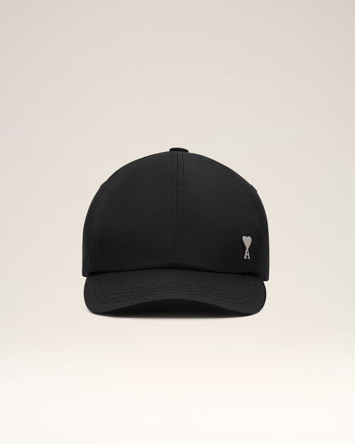 Black Nylon Ami De Coeur Stud Cap - 4 - Ami Paris