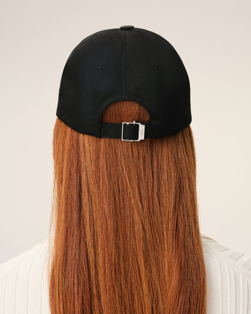 Black Nylon Ami De Coeur Stud Cap - 12 - Ami Paris