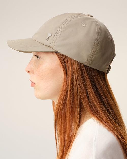Casquette Beige Rivet Ami De Coeur en Nylon - 11 - Ami Paris