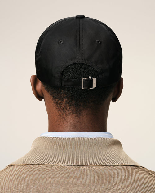Black Nylon Ami De Coeur Stud Cap - Man - 6 - AMI Paris - Ami Paris