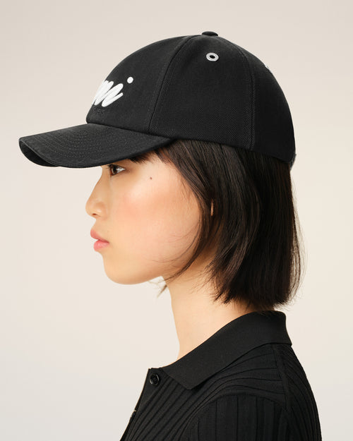 Black Cotton Ami Felt Patch Cap - Woman - 11 - AMI Paris - Ami Paris