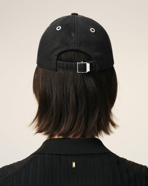 Black Cotton Ami Felt Patch Cap - Woman - 12 - AMI Paris - Ami Paris