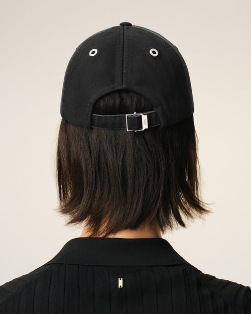 Black Cotton Ami De Coeur Felt Patch Cap - Woman - 12 - AMI Paris - Ami Paris