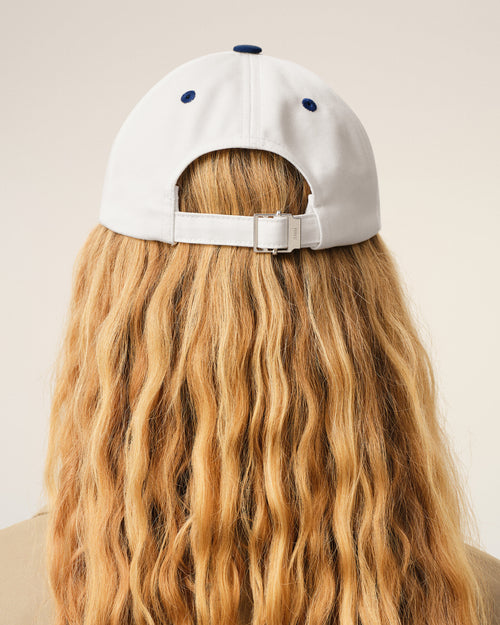 Blue And White Bicolor Cotton Ami Paris Cap - Woman - 11 - AMI Paris - Ami Paris