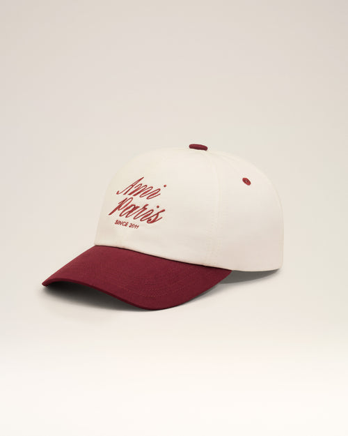                                 Gorra Ami Paris de algodón bicolor rojo y blanco - 3                             - Ami Paris