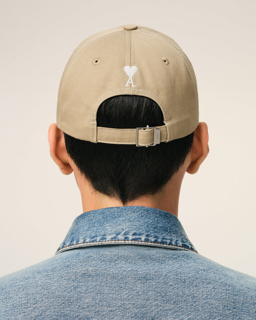 Gorra de algodón beige con Ami de Cœur en la parte trasera - Hombre - 6 - AMI Paris - Ami Paris
