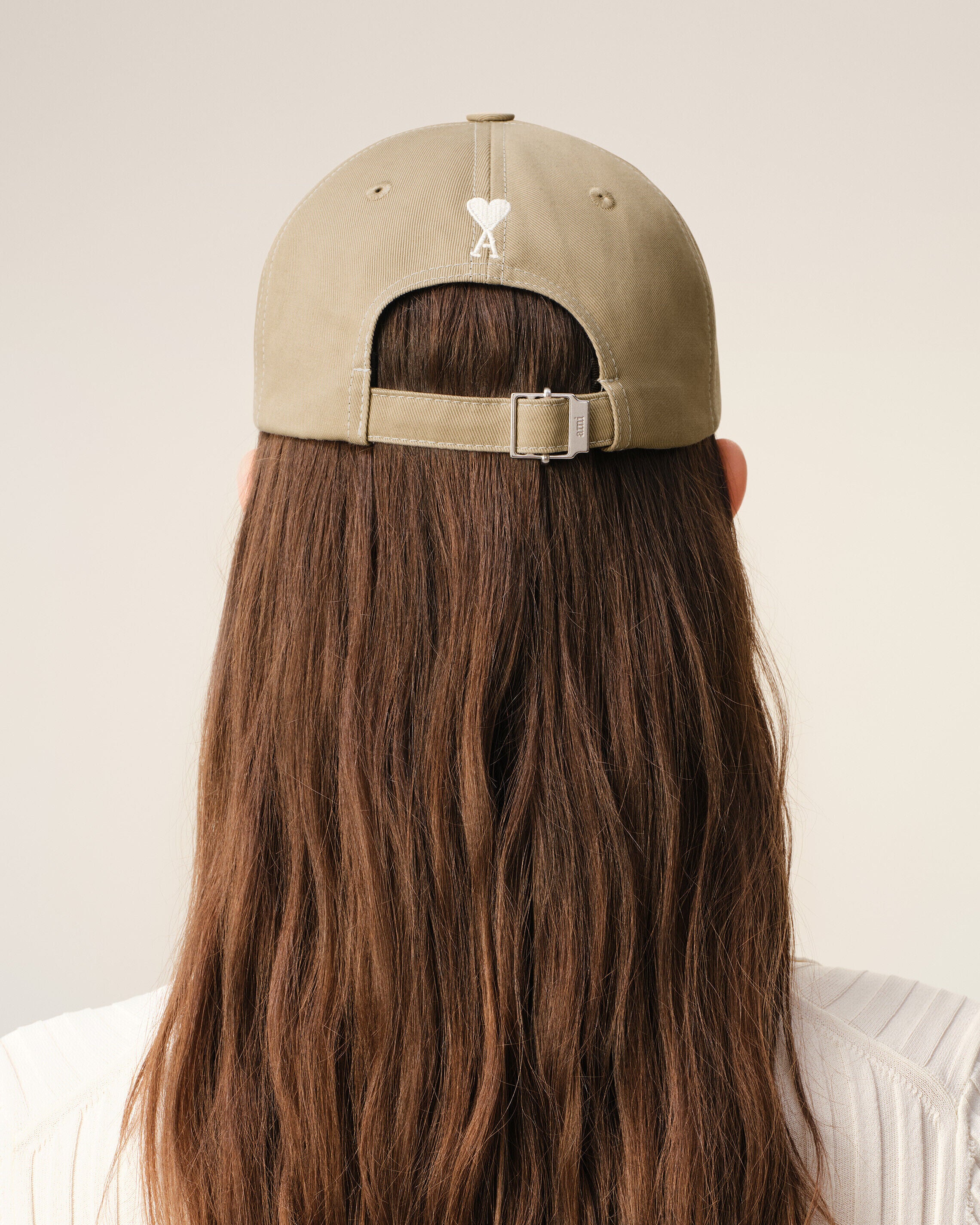 Beige Cotton Back Ami De Coeur Cap - 12