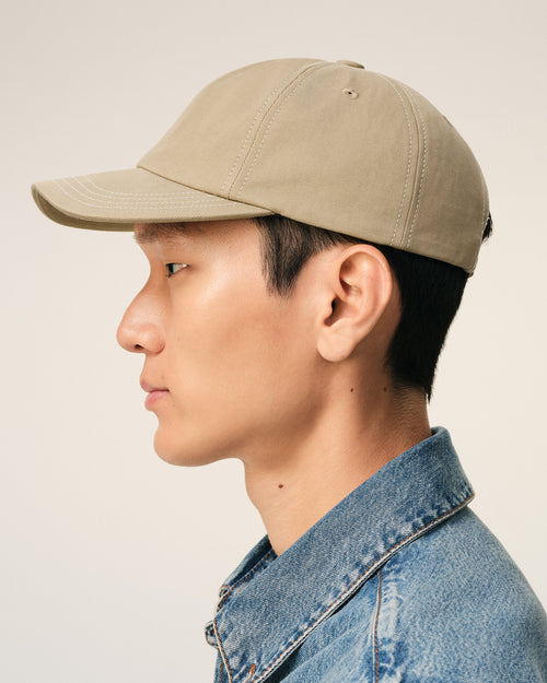 Casquette Beige Ami De Coeur Arrière en Coton - 5 - Ami Paris