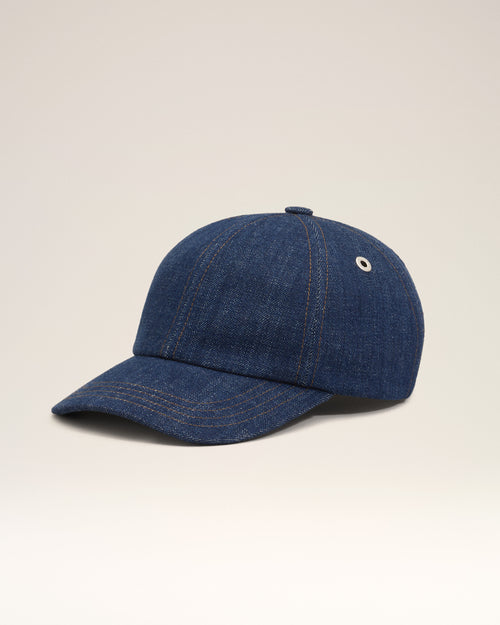 Blue Denim Ami Paris Side Patch Cap - Man - 1 - AMI Paris - Ami Paris