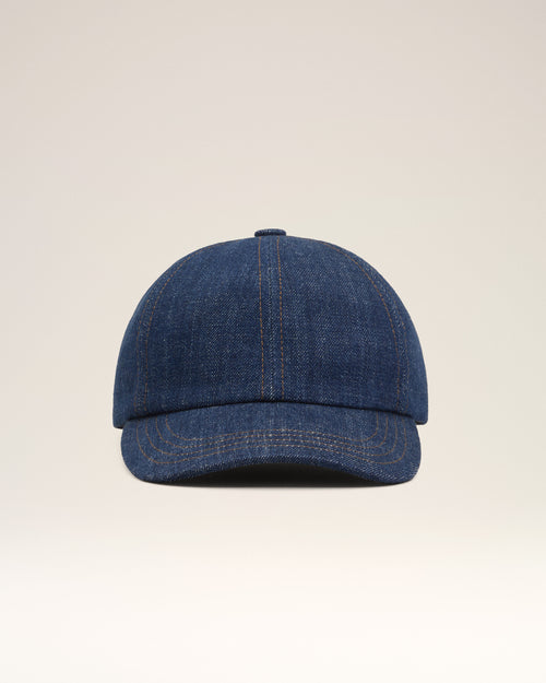 Blue Denim Ami Paris Side Patch Cap - 4 - Ami Paris