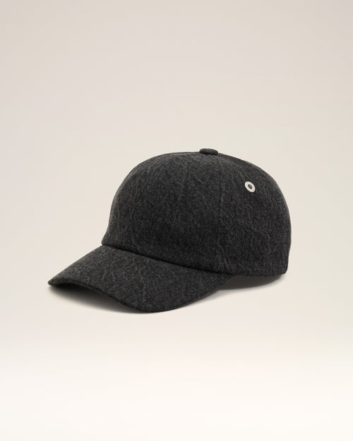                                 Black Denim Ami Paris Side Patch Cap - 3                             - Ami Paris
