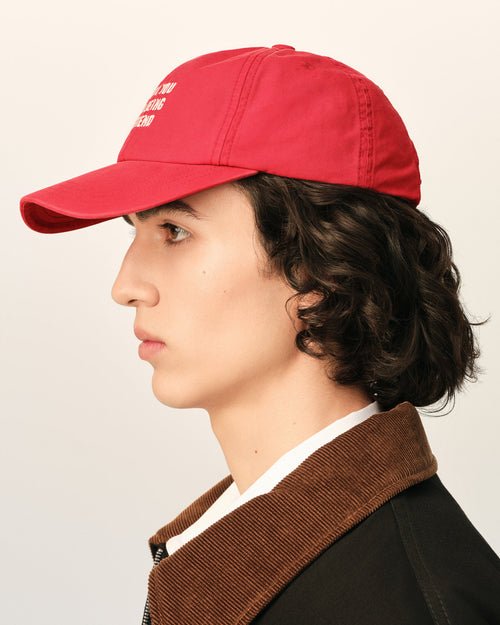 Red cotton "Thank you for being a friend" cap - Man - 5 - AMI Paris - Ami Paris