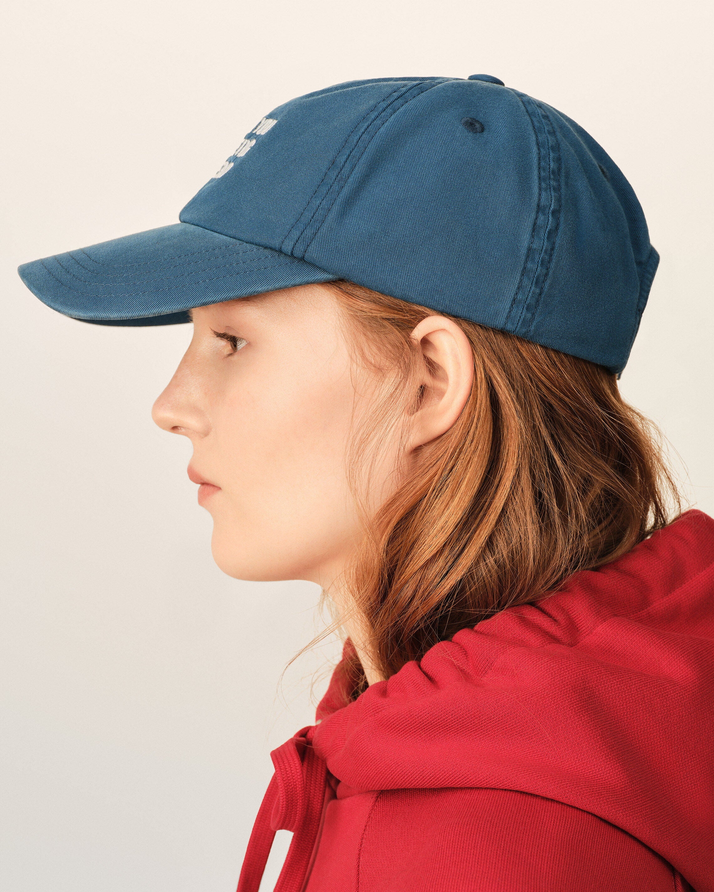 Blue cotton "Thank you for being a friend" cap - 12