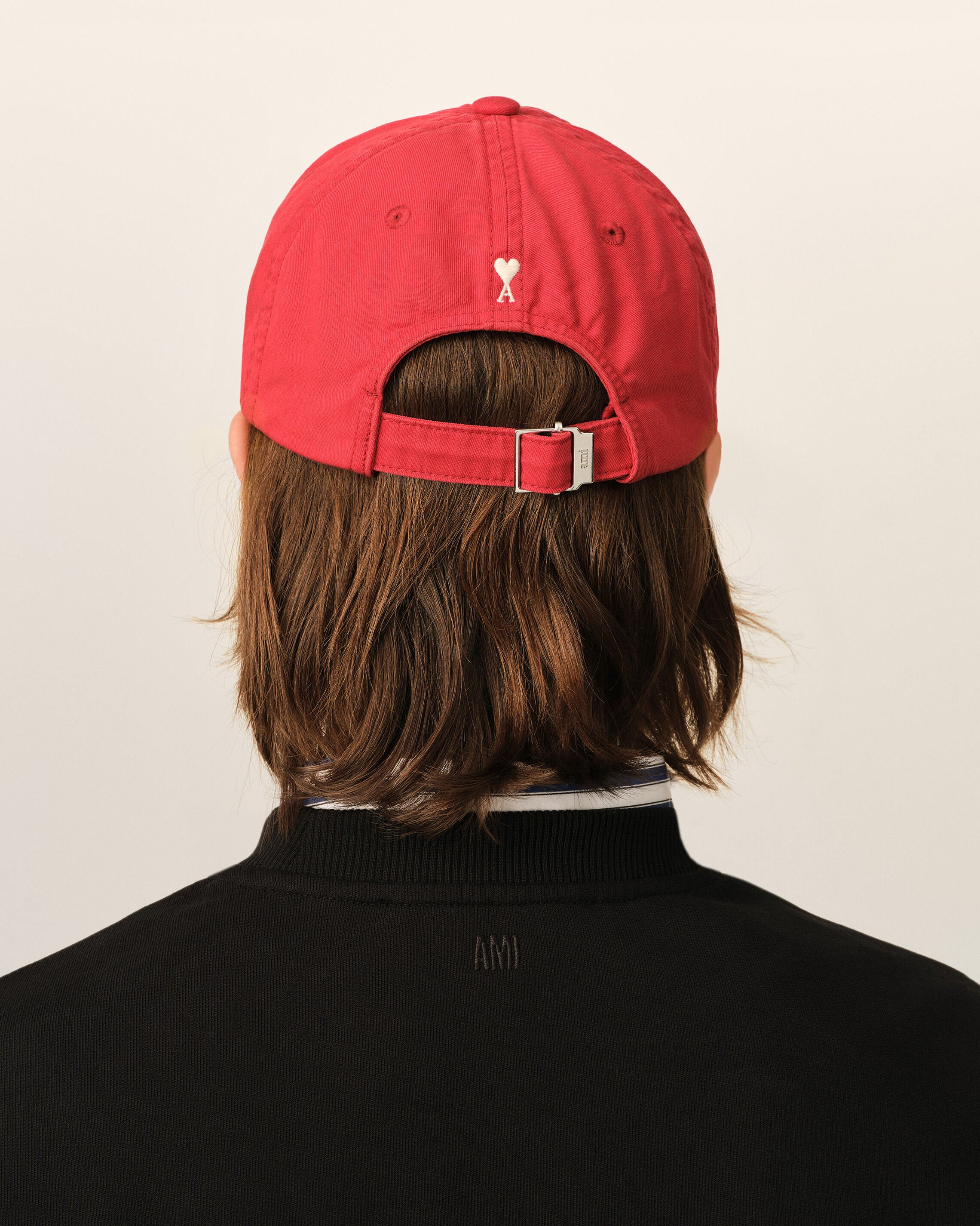 Red cotton "Thank you for being a friend" cap - 12