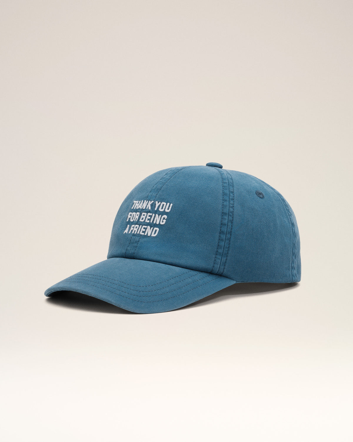 Blaue Baumwoll-Cap „Thank you for being a friend“ - 8