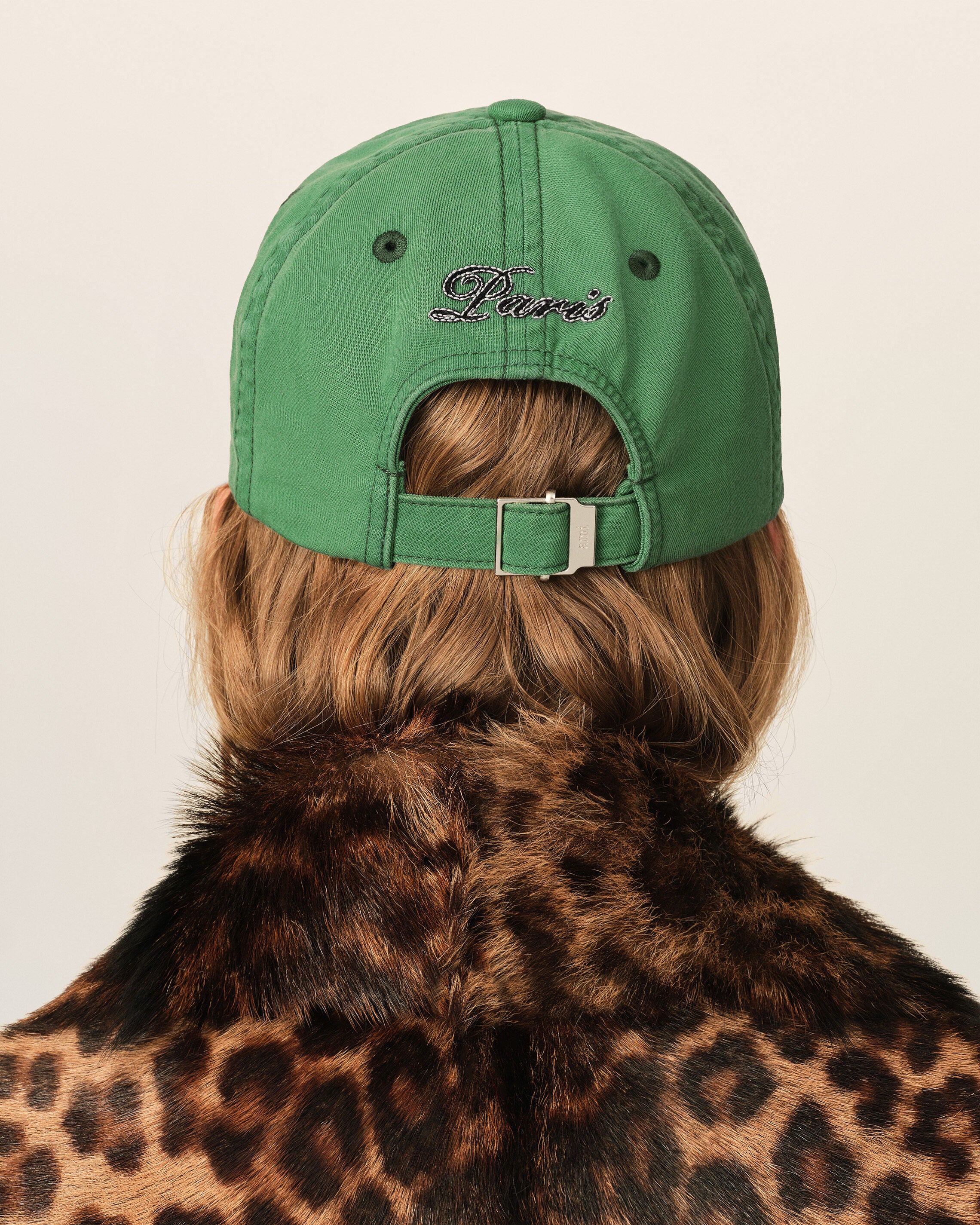 Green cotton cap with Ami Paris emboirery - 13