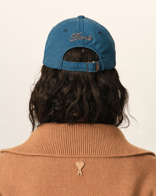 Casquette bleue en coton broderie Ami Paris - Femme - 13 - AMI Paris - Ami Paris