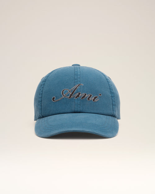 Casquette bleue en coton broderie Ami Paris - Homme - 4 - AMI Paris - Ami Paris