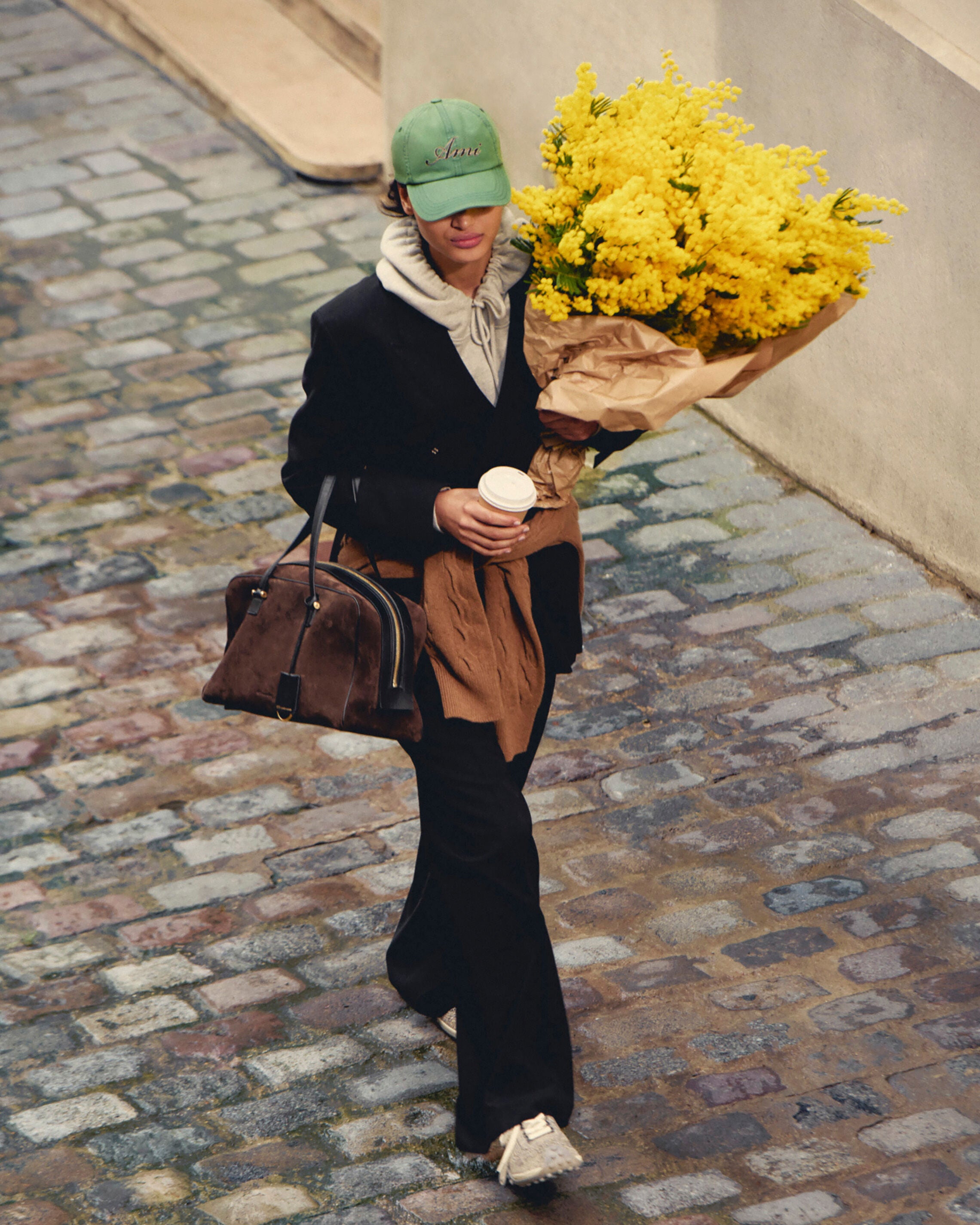 Green cotton cap with Ami Paris emboirery - 14