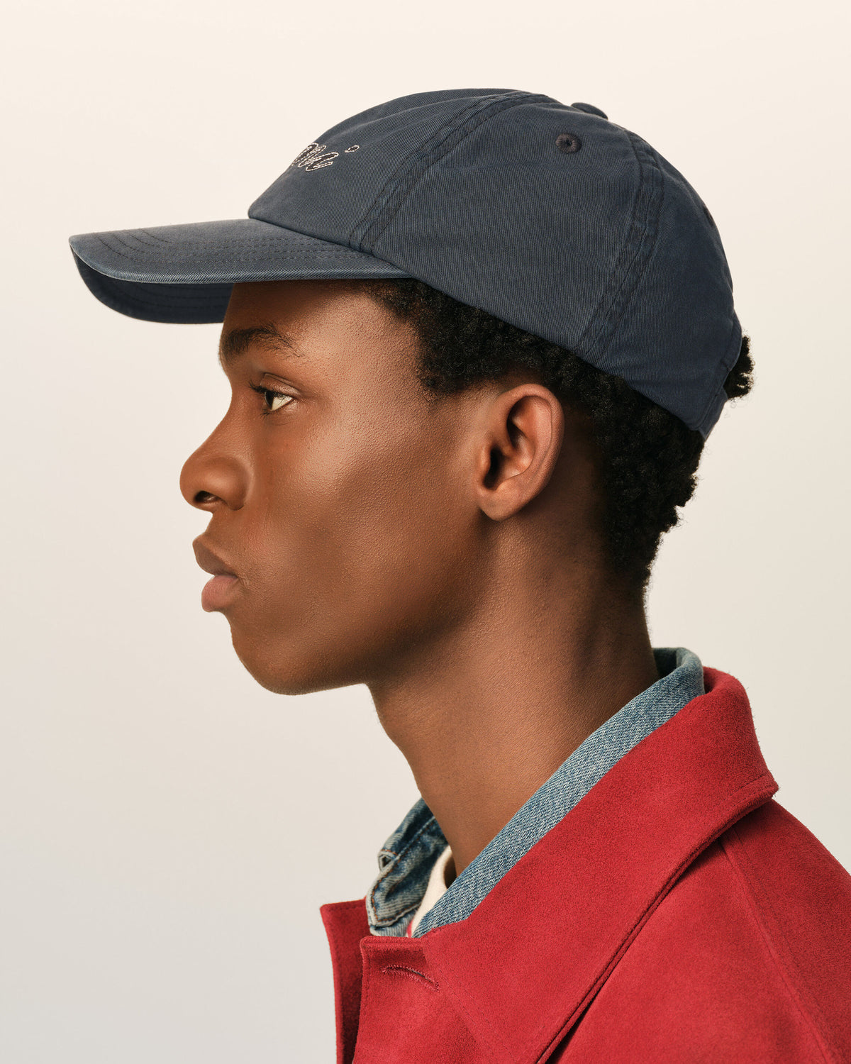 Black cotton cap with Ami Paris embroidery - 5