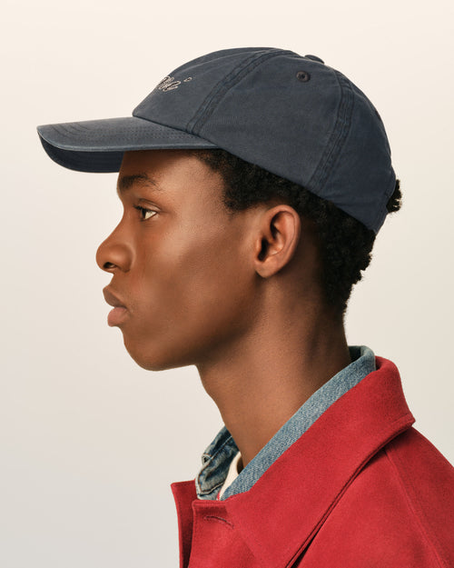 Cappellino in cotone nero con ricamo Ami Paris - Uomo - 5 - AMI Paris - Ami Paris