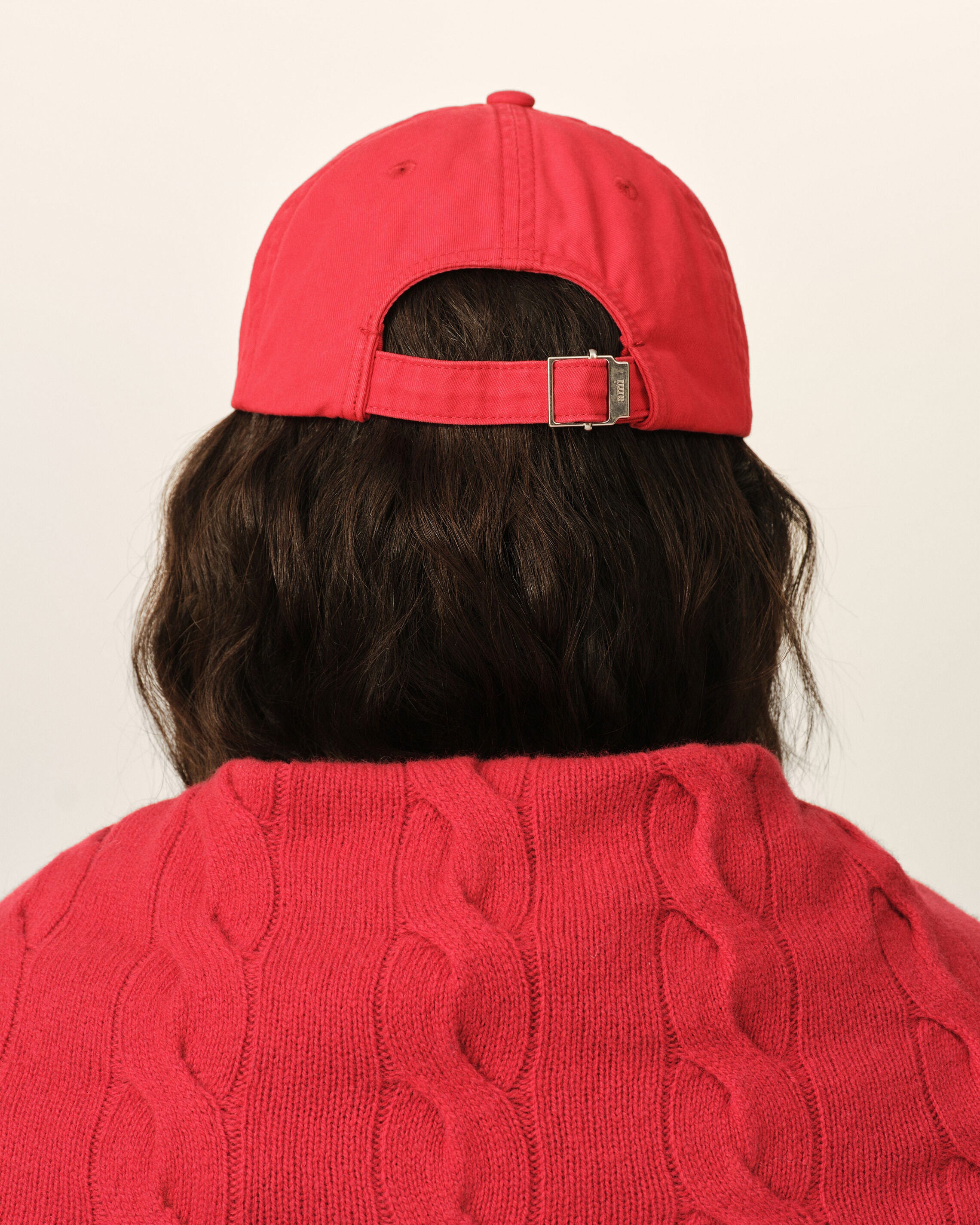 Cappellino in cotone rosso con ricamo Ami Paris - 13