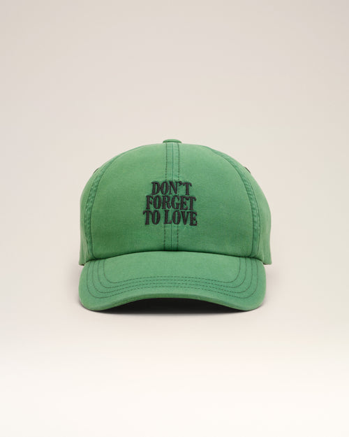 Gorra verde de algodón "Don't forget to love" - Hombre - 4 - AMI Paris - Ami Paris
