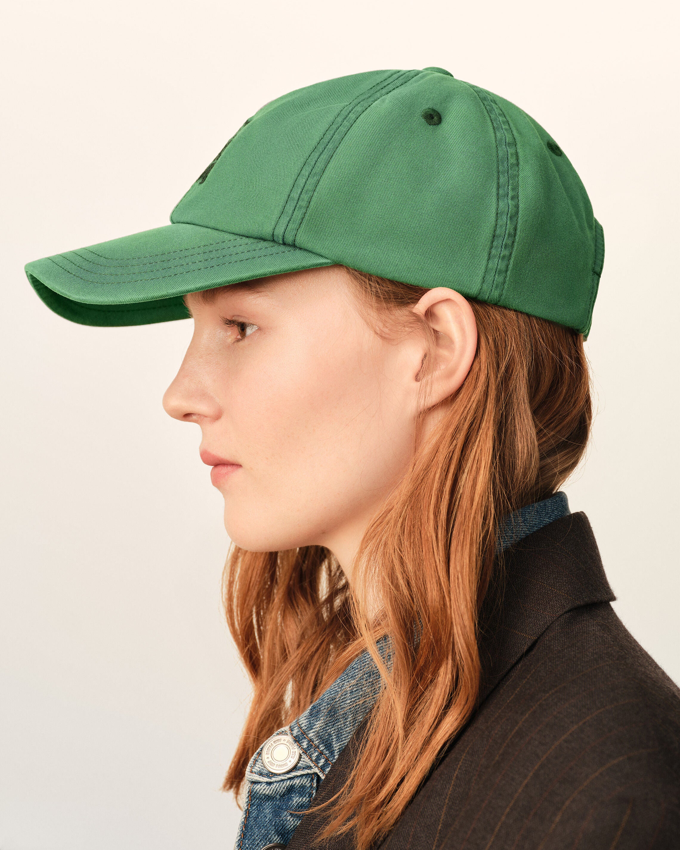 Gorra verde de algodón "Don