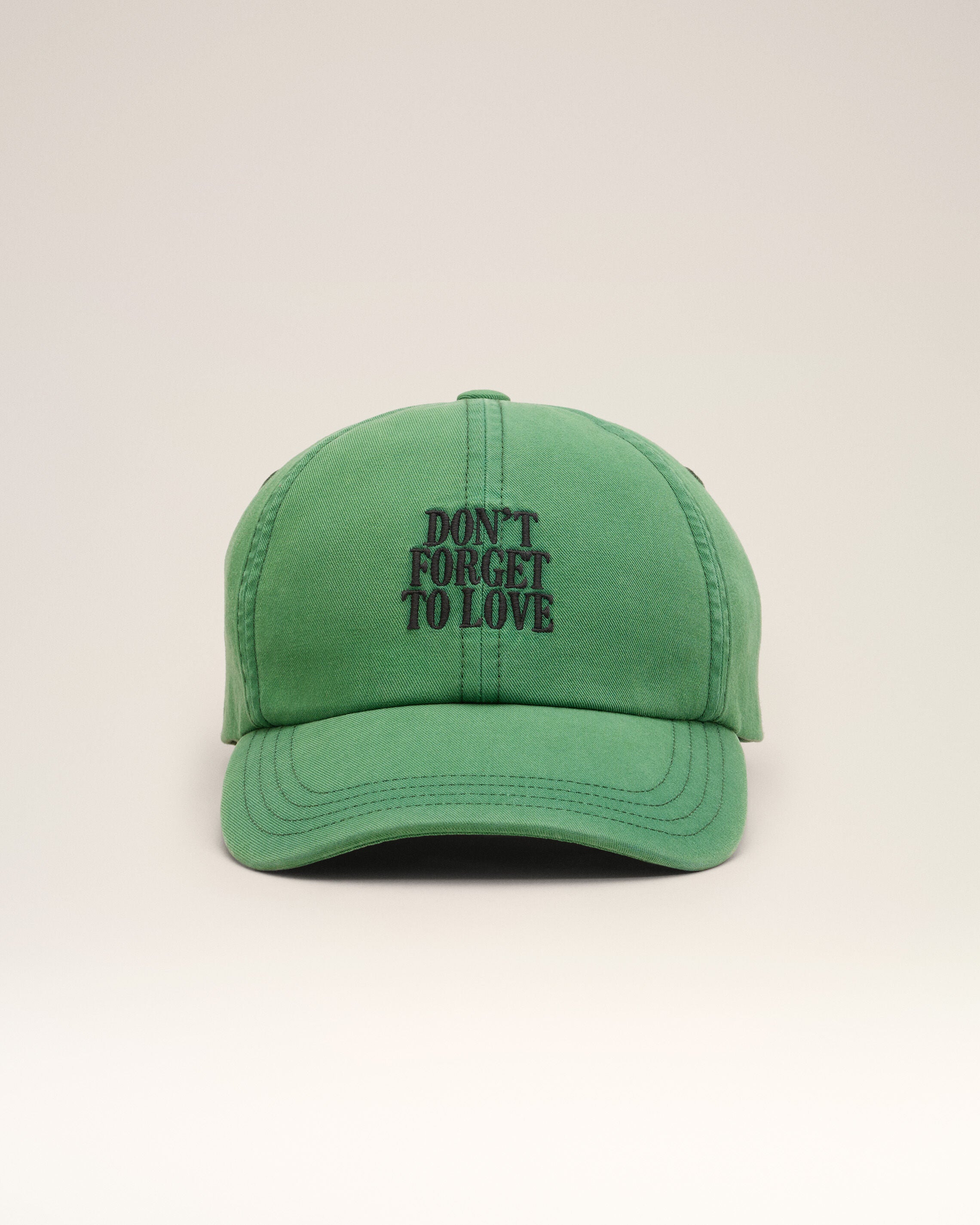 Gorra verde de algodón "Don