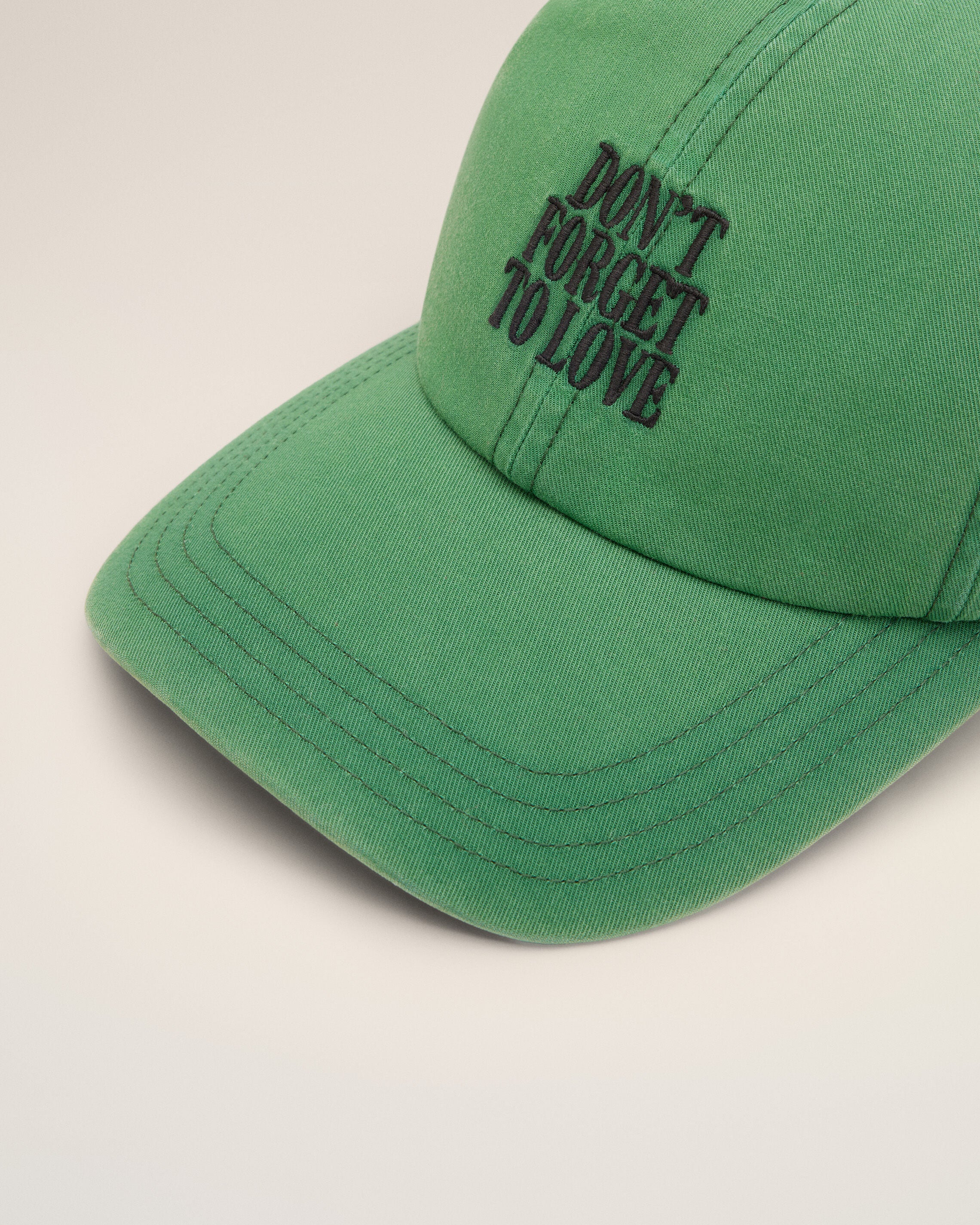 Gorra verde de algodón "Don