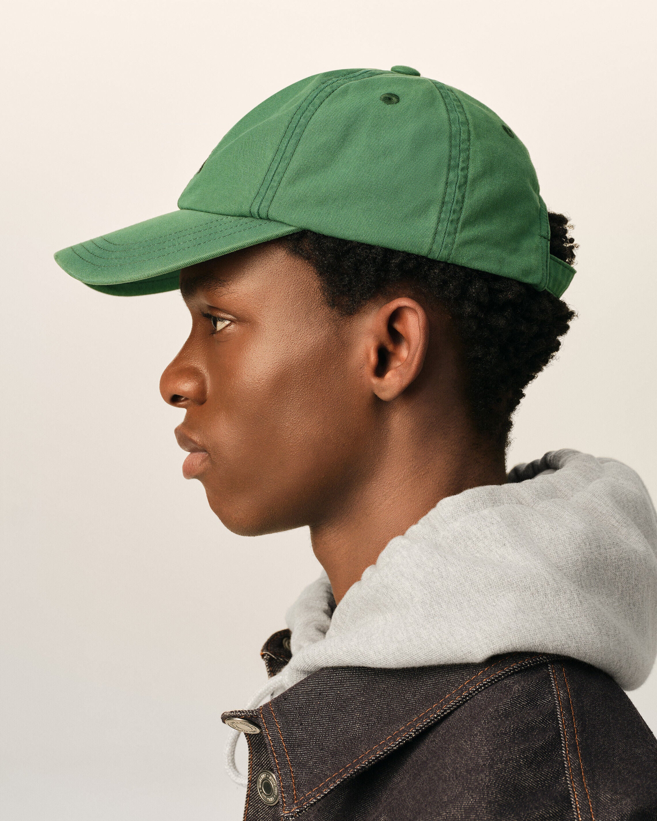Gorra verde de algodón "Don