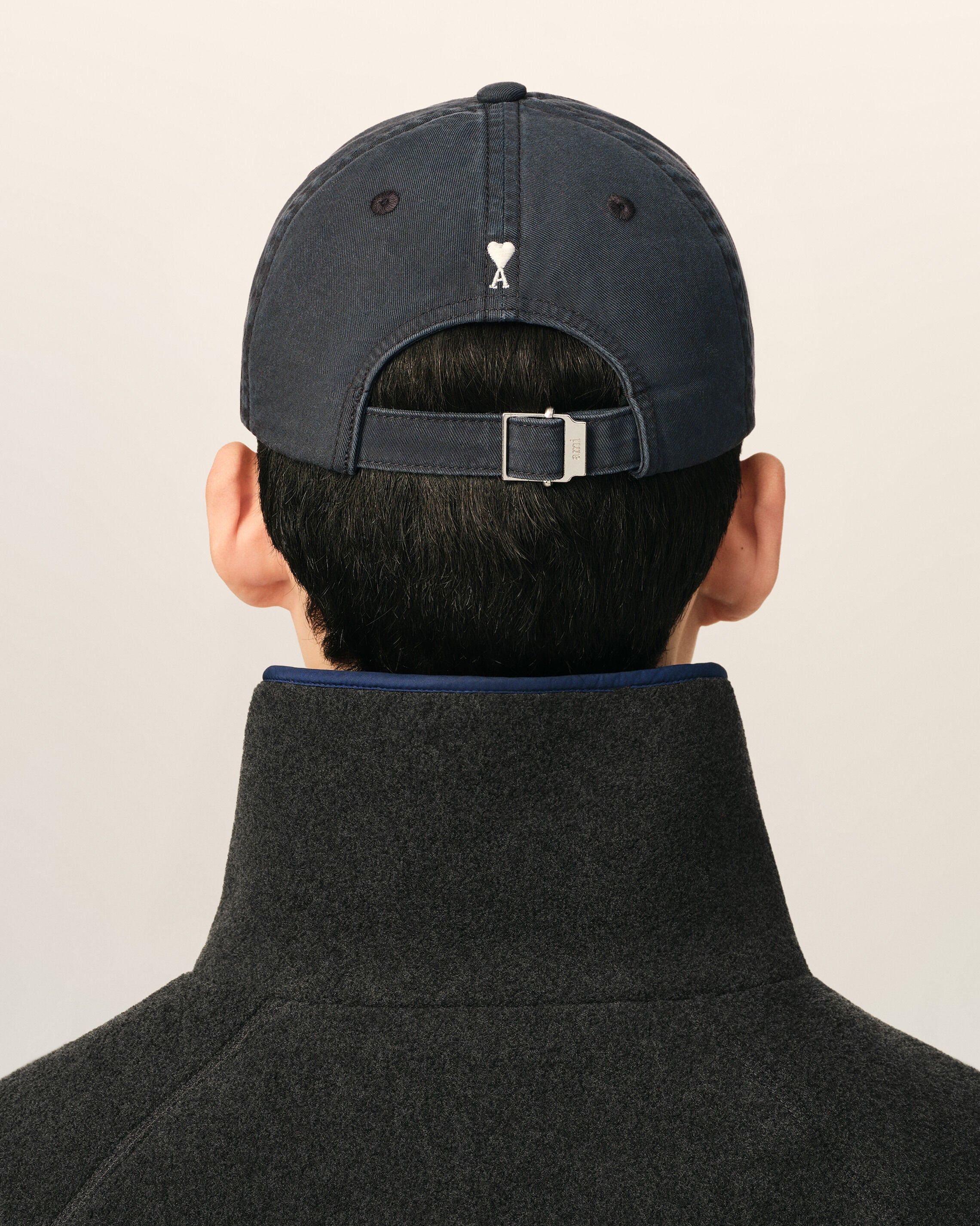 Black cotton cap with Ami patch - 6