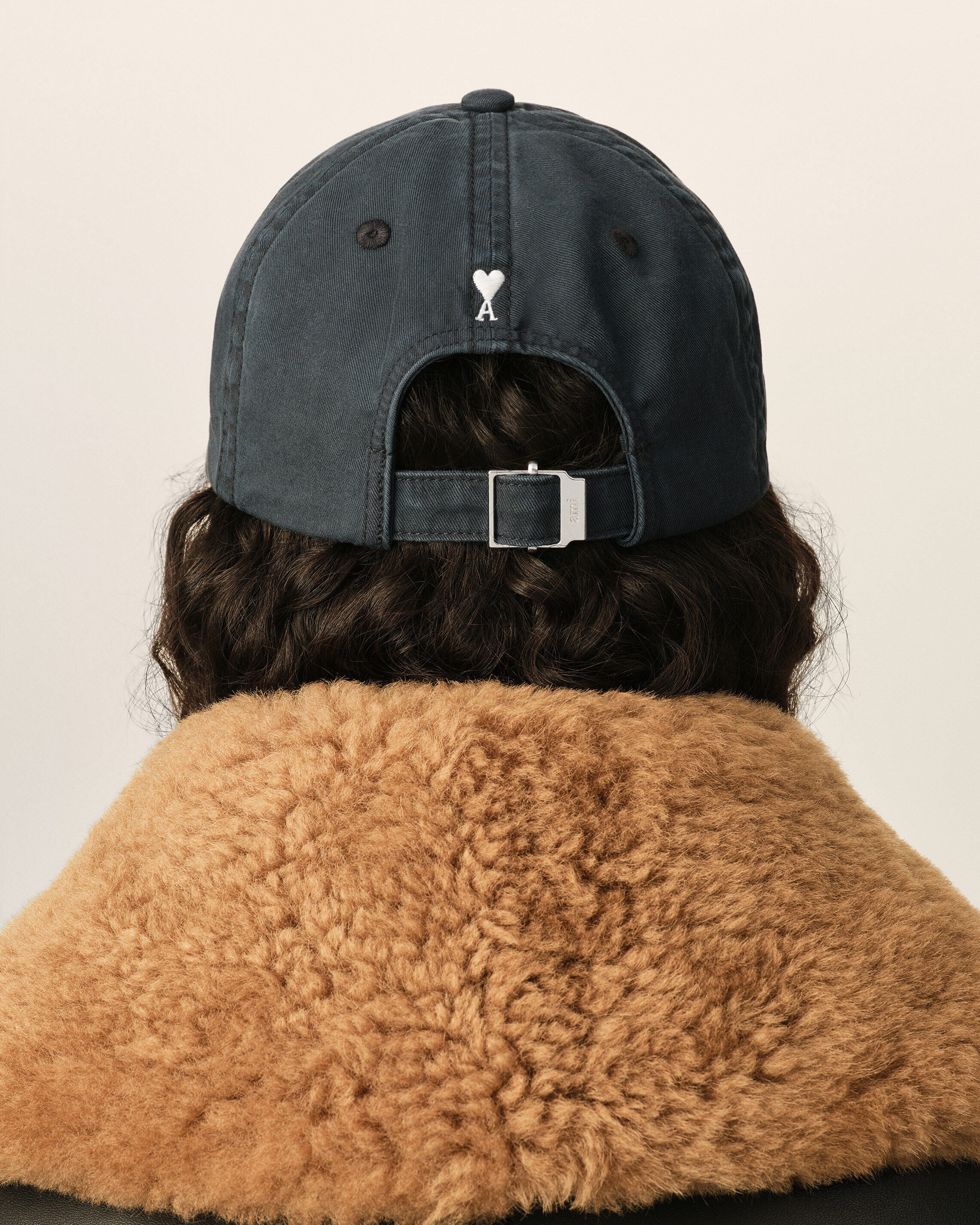 Black cotton cap with Ami patch - 12