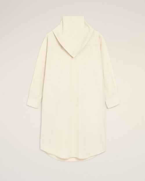 White Cotton Bandana Midi Dress - 4 - Ami Paris