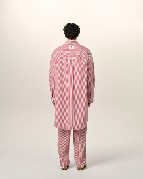 Robe chemise blanche rayée en coton Ami de Coeur flèche - Homme - 5 - AMI Paris - Ami Paris